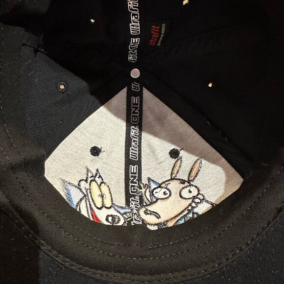 Nickelodeon 2008 Rocko's Modern Life Black Hat/Cap Cotton Spandex OSFA - Picture 4 of 4